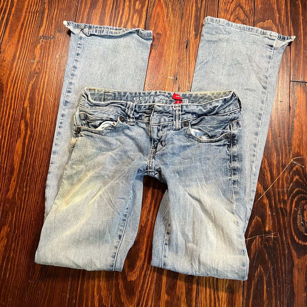 GUESS 27 Y2K Bootcut Jeans Blue Low Rise